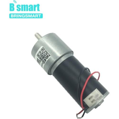 Bringsmart JGB37-3157 12 Volt Small Reductor Machine 12V DC Gear Motor Large Torque 24V DC Reversible Reduction Geared Motor