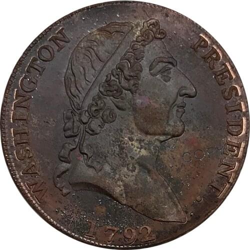 United States 1792 1795 1791 Washington Roman Head Cent Red Copper Copy coins