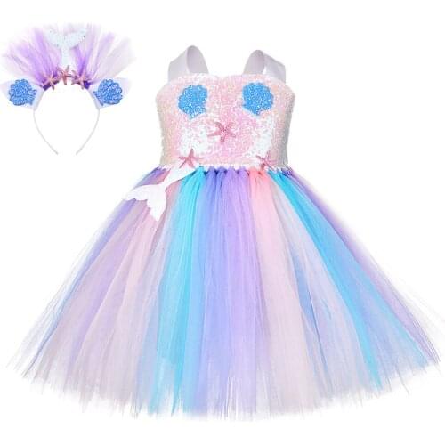 Costume Stage Halloween Costumes Suit Cosplay Childrens Customization Photographic Mermaid Dress Tutu Skirt Customizable