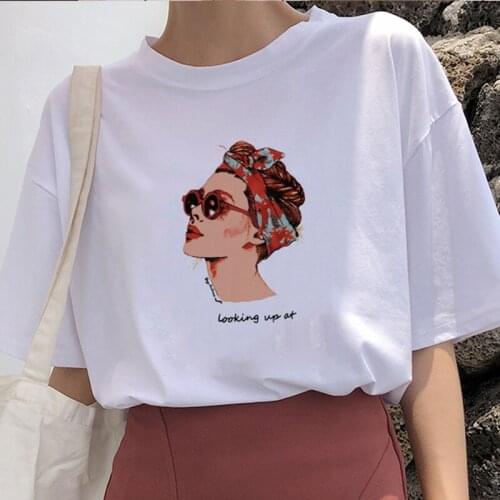 Summer Casual Harajuku O-neck Womens T-shirt Tops Summer Tee Fashion Cool Printing Womens T-shirt