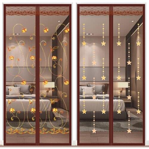 Anti-mosquito Nets for Doors Curtains Insect Protection Magnetic Durable Washing Car Fly Mesh Magnets Separators Screens H220