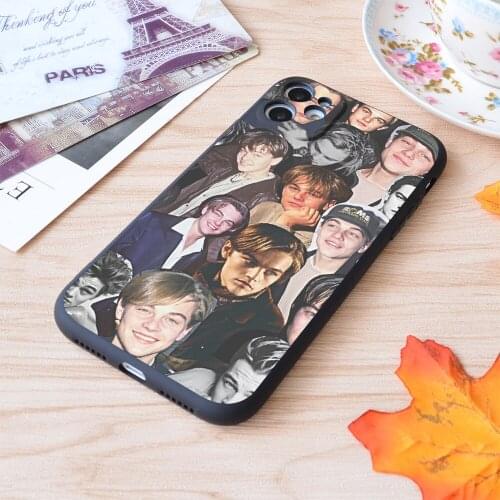 For iPhone Leonardo Dicaprio Collage Print Soft Matt Apple iPhone Case