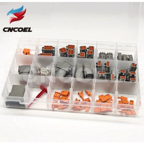 225 PCS Deutsch DTM Series Automotive Connector Kit with Removal Tool 0411-240-2005 + 20 AWG Solid Terminals/Pins