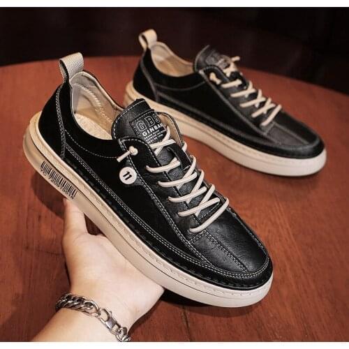 2021 New Breathable Anti Slip Wear Resistant Maple Shoes Fashion Trend New Leather Shoes Casual Shoes Small White Shoes