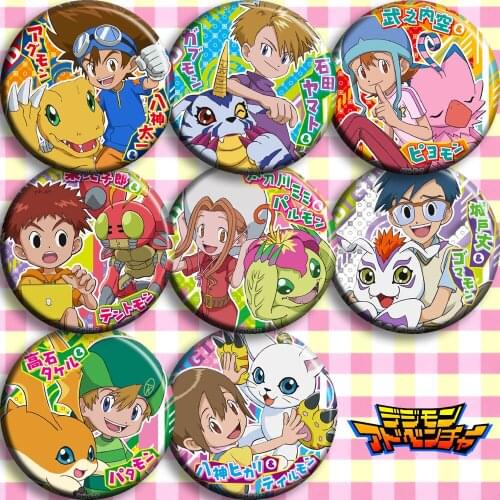 2021New Japan Anime Digimon Adventure Angemon Cosplay Bedge Collect Backpack Bags Badge Button Brooch Pin Souvenir Gift