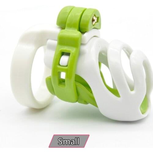 New 3D Design Natural Resin Small Male Chastity Device Penis Cage with 4 Size Cock Ring And PA BDSM Sex Toys For Men Bondage