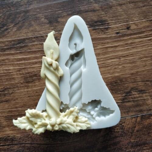 New birthday candle silicone mold Christmas cake decoration tools
