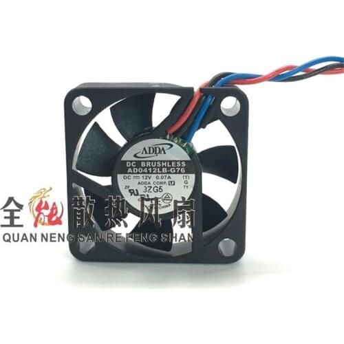 New genuine 4010 12V 0.07A AD0412LB-G76 three-wire 4CM ultra-quiet fan