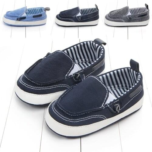 Baby Boys Canvas Shoes High Quality Toddler Fashion Newborn First Walkers For 0-18 Month Crib Shoes Sneaker Prewalker