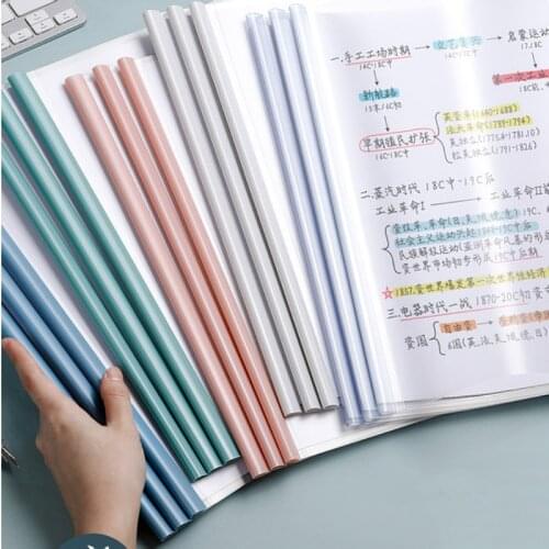 Water Drop A4 Transparent Folder Lever Clip Report Folder Resume File Clip Document Case Presentation Folder Bussiness Supplies