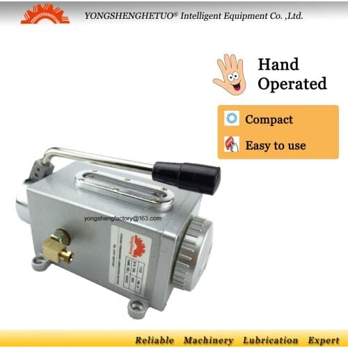 Manual lubrication oil pump hand operated lubricator piston lubricating unit 6mm 350cc Y-6(1@6)