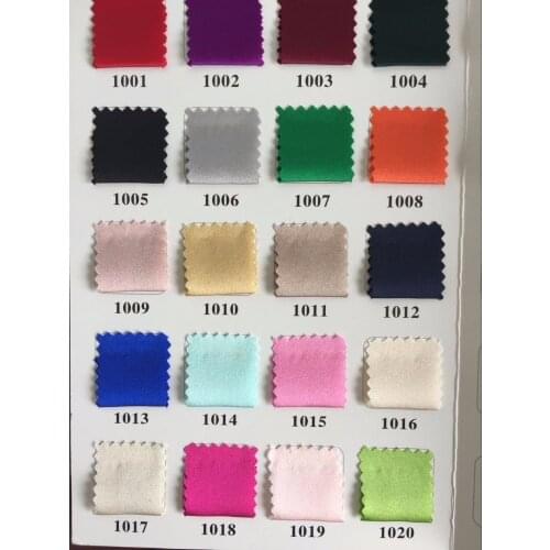 Howmay pure silk fabric stretch satin charmeuse 19m/m 108cm 42" color chart for dress womens clothes shirt multicolor