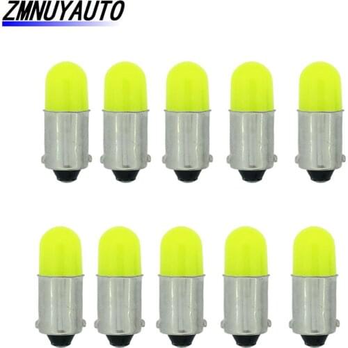 10PCS BA9S LED Bulb T4W H6W Super Bright Round 3D COB LED Car Interior License Plate Light Auto Wedge Marker Door Lamp DC12V