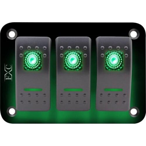 12V-24V-3-Gang-Toggle-Rocker-Switch-Panel-Green-LED-Light-On-Off-Car-Marine-Boat