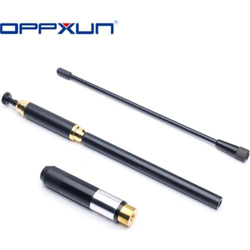 2021 VHF UHF Dual Band Sma-M Male Telescopic Antenna High Gain for Two Way Radio Baofeng UV-3R Yaesu VX-3R VX-6R Walkie Talkie