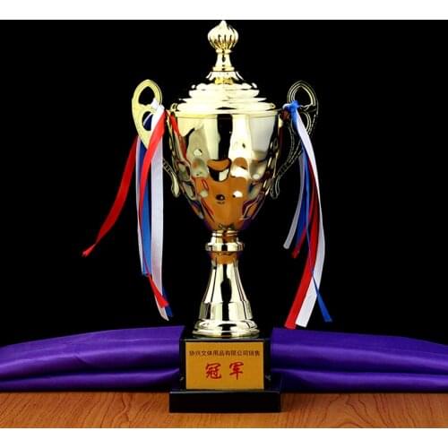 4183 Customized Metal Trophy Sports Trophy Awards Ceremony Gold-Plated Souvenir Crt Cup for Sport Tournaments Trofeu Futebol