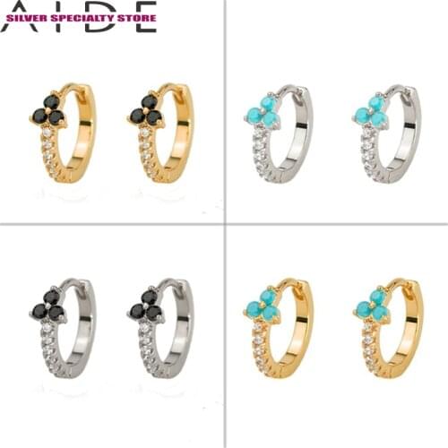 AIDE S925 Silver Earrings For Women 925 Sterling Silver Hoop Earrings 2020 Trend For Girl Earring Jewelry Pendiente Bijoux Arete