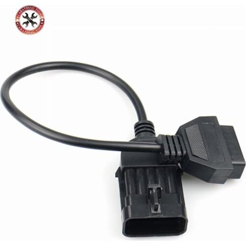 Car Diagnostic Cable For O-pel 10Pin To OBD OBD2 16PIN Car Extension Diagnostic Connector Cable OBD2 Adapter Free Shipping