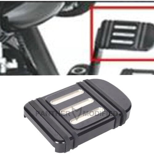 Black Cut Motorcycle Brake Pedal Pad Cover Moto Foot pedal case for Harley Electra Street Glide 1996-2013