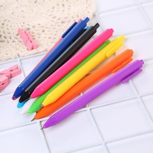 Candy Color Gel Pen Novelty Stationery Cute Pen Student Lovely Kawaii Pen Black Writing Pen Kawaii Office School Supplies
