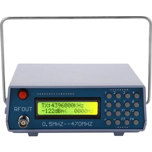 Signal Generator 0.5MHz-470MHz RF Signal Generator Meter Tester for FM Radio Walkie-talkie Debug Digital CTCSS Singal Output