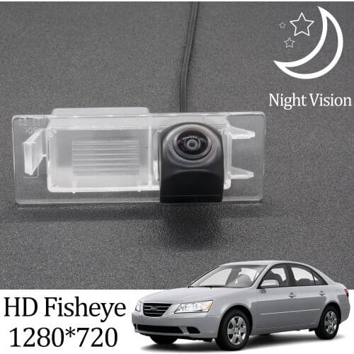 Owtosin HD 1280*720 Fisheye Rear View Camera For Hyundai Sonata NF 2004 2005 2006 2007 2008 2009 Car Vehicle Parking Monitor