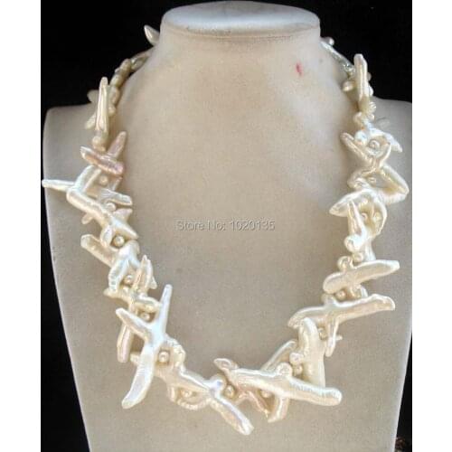 Freshwater pearl white crass round necklace wholesale bead nature gift discount FPPJ