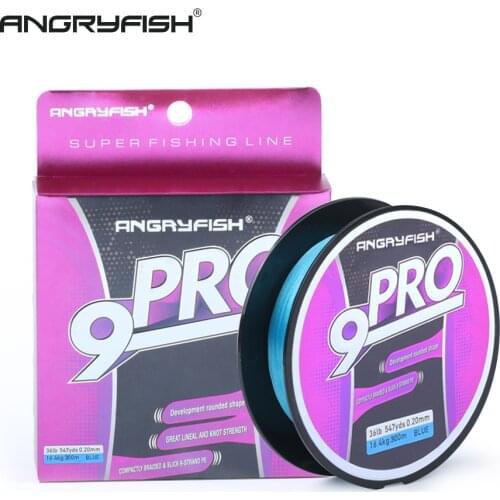Angryfish 300 Meters 9 Strands Braided Fishing Line 18-100LB High endurance