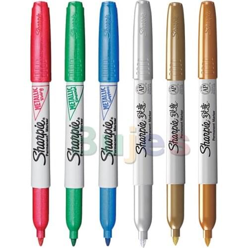 Sharpie Oil Marker,Gold Silver Red,Sketching Markers for Stone Painting Textile Paint for Glass Paints Fabrics ,School Supplies