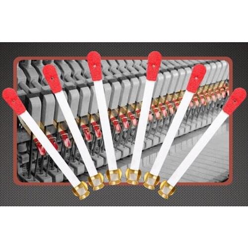 Pack of 50pcs Clip-on Piano Bridle Straps Tapes Spring Clip Strap Piano Action Replacement Repair Parts