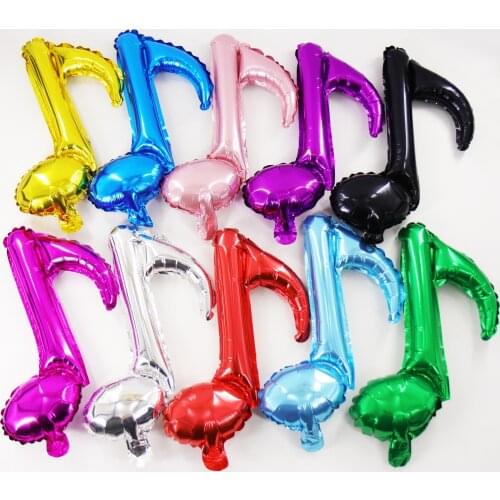 Inflatable Musical Note Foil mylar Balloon For Semiquaver Air Ball Happy Birthday Baby Shower Event Wedding Party Decoration