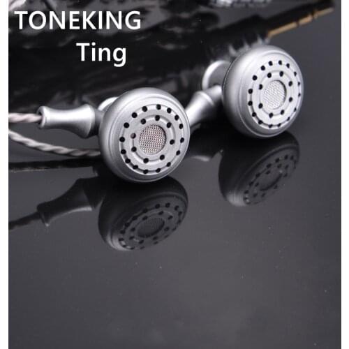 TONEKING Ting Earbuds Metallic Sound Earphone Cover Ultra-Wide Range Limited Edition Fever Flat Headphones