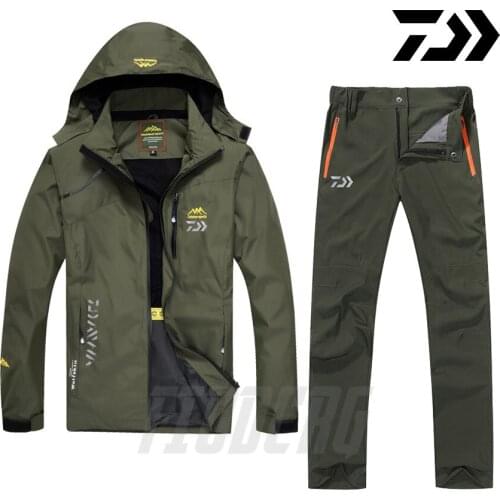 Daiwa Fishing Clothes Sports Outdoor Fishing Clothing Quick-drying Pants Mens Fishing suit Breathable Sunscreen Fishing Jacket