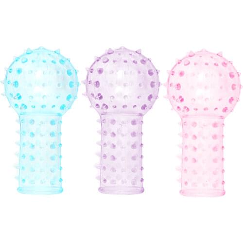 Spike Glove Sex Product G-spot Massage Adult Sex Toys for Women Gloves Barbed Finger Sleeve 3Pcs/Set