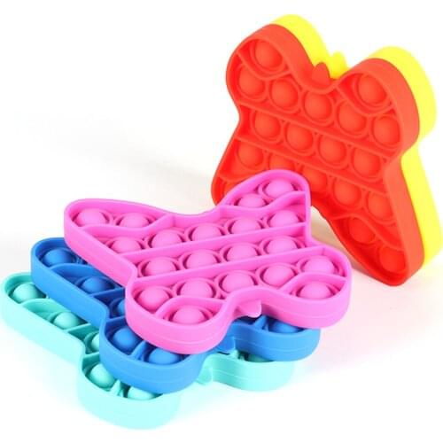 Push Bubble Sensory Butterfly Shape for Autism Stress Reliever Fidget Anxiety Relief Funny Toys for Adult Child dropshipping