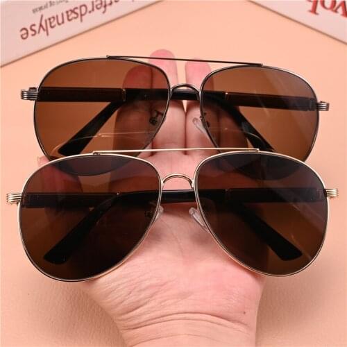 Rockjoy Aviation Sunglasses Male Women Oversized Brown Sun Glasses for Men Vintage Shades Anti Reflection Scratch Anti-eye-dry