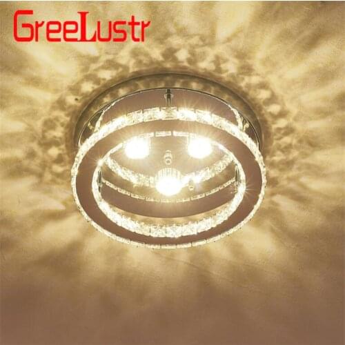 Led K9 Crystal Chandelier Lighting for Bedroom Kitchen Cricle Ceiling Lamps Cristal Lustres 110V-220V Chandeliers Lights Fixture