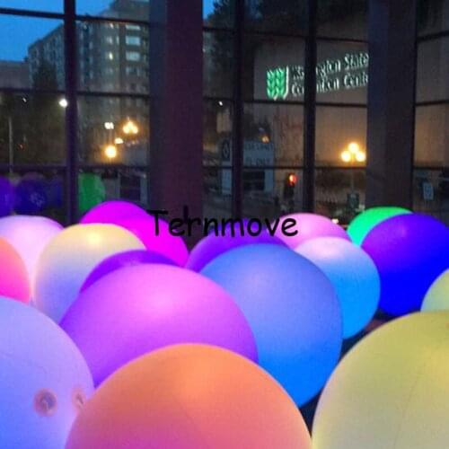 LED Inflatable Hanging Ball Rechargeable battery led beach ball remote control color changing led glowing balloon