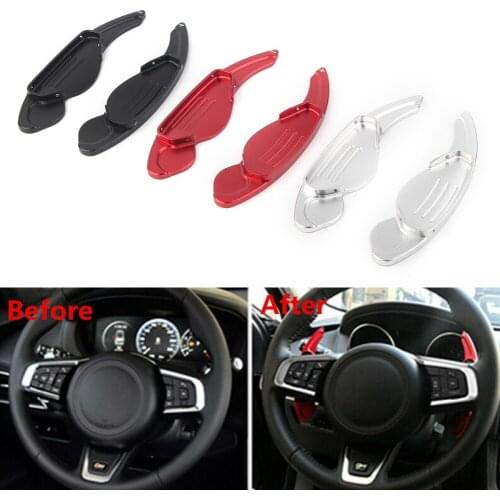 Car Steering Wheel Shift Paddle Extension For Land Rover Discovery 4 5 LR2 LR4 L405 For Jaguar XF XJ F-Pace X250 X761 X351