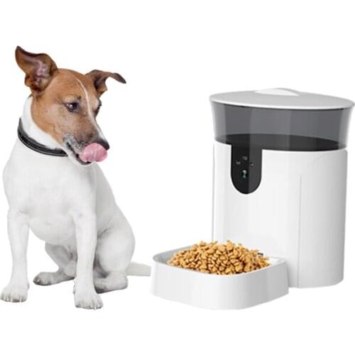 Tuya App Wireless Wifi Remote Control Smart Automatic Pet Feeder Supports Real-Time Video and Voice Intercom
