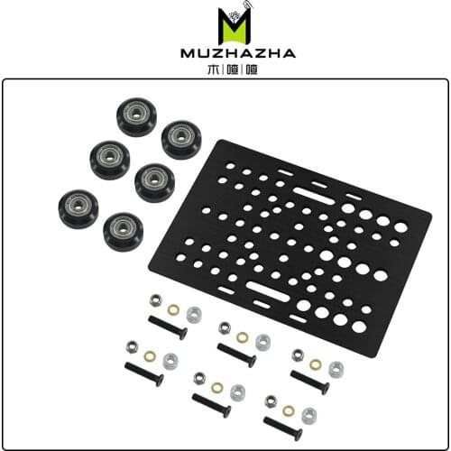 V-Slot Gantry Set 20-80mm Gantry plate with wheels for aluminum profiles V-slot aluminum plate kits Gantry Plat 3D Printer part