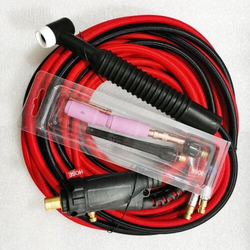 WP18F Black Head With Red Soft Cable 4m Length 35-70 Euro Connector Water Gas Nut Quick Connector