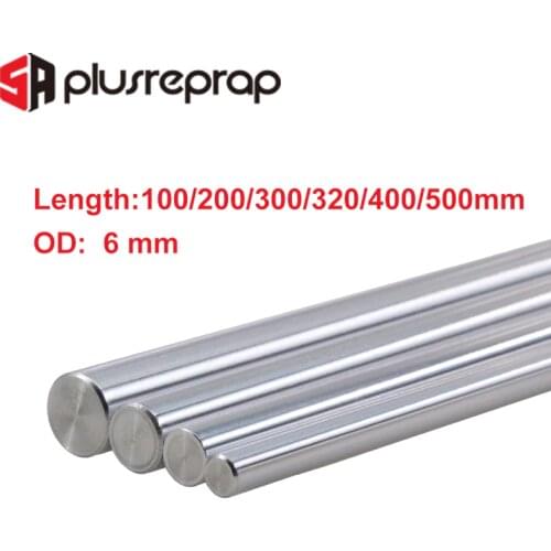 CNC Parts Liner Rail OD 6mm DIY Reprap Linear Shaft Smooth Rod 100mm 200mm 300mm 320mm 400mm 500mm for 3D Printer