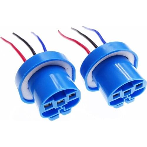 1 Pair 9004 9007 Socket Cable Line Connector Wiring Harness Adapter Car Headlight Bulb Base Plug Wire Socket Adapter Accessories
