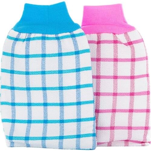 1pcs Peeling Glove Back wipe gloves, bath gloves, bath towel, bath towel, thickened (random color)