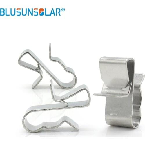 1000pcs / lot 1.5mm-2mm Wire Cable Clamp, High quality Stainless Steel Solar PV Cable Clips