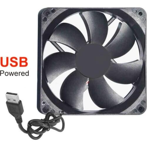 New 12cm 1200RPM 5V USB Cooling Fan Cooler for PC Computer Case Router Set-top Box