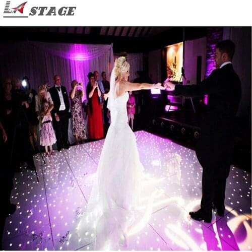 2ft*2ft Surface Durable White Or Black Led Starlit Dance Floor