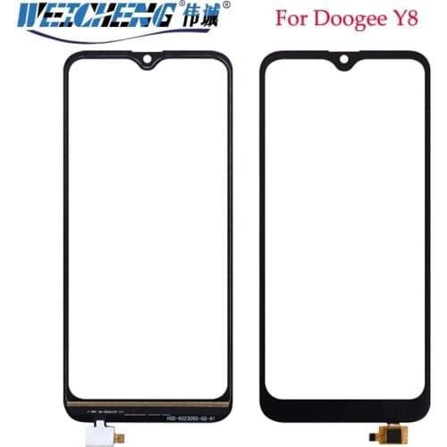 6.1 inch For Doogee Y8 Touch Screen Glass 100% Guarantee Original Digitizer Glass Panel Touch Replacement For Doogee Y8