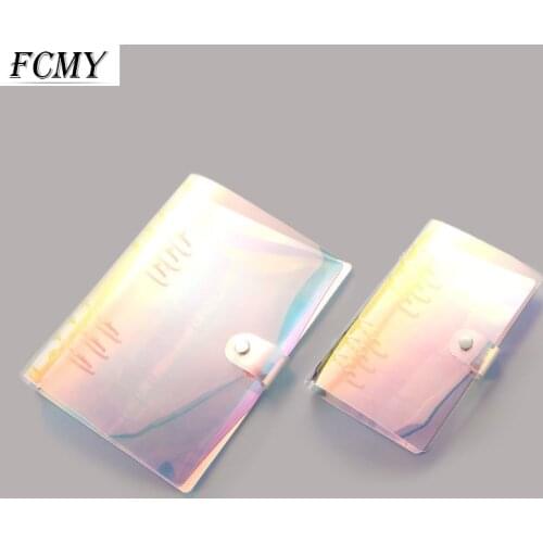 A5 A6 PVC Creative Laser Binder Loose Notebook Diary Loose Leaf Note Book Planner Office Supplies Journal A6 Binder Planner